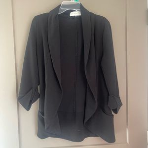 3/4 Sleeve Length Fitted Stretchy Blazer